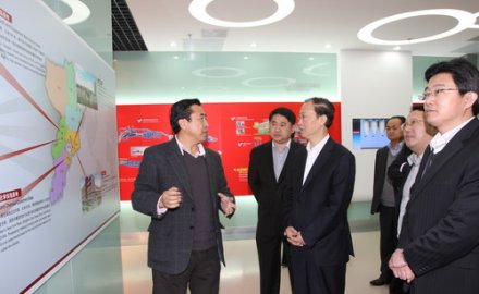 青岛市委副书记王文华来u体育调研指导工作